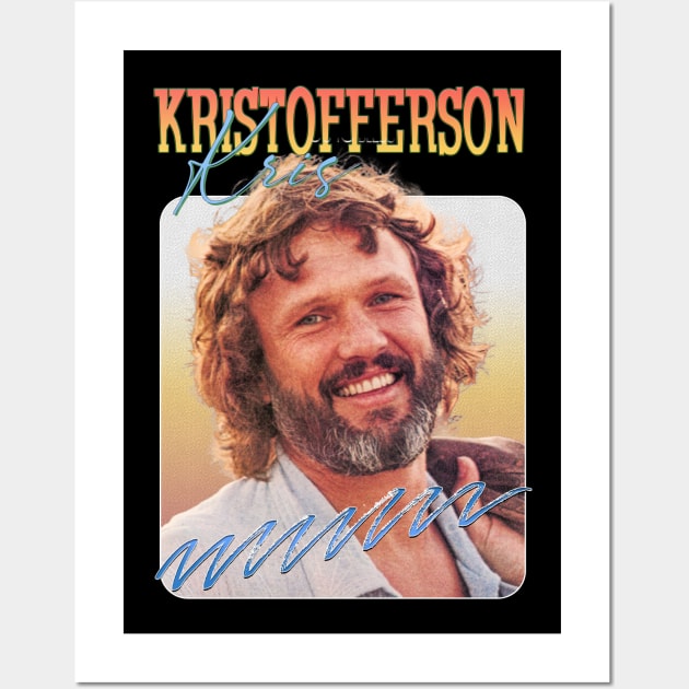 Vintage Aesthetic Kris Kristofferson 1980s Wall Art by Next And Stop